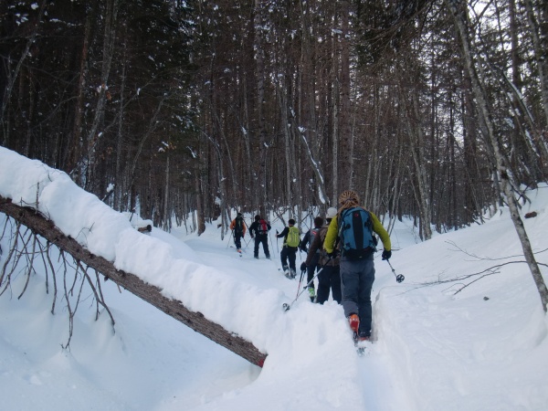 Ski-mountaineering on Mount Punta