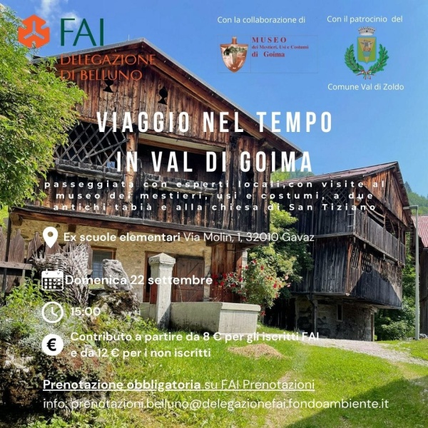 Viaggio nel tempo in Val di Goima - evento FAI